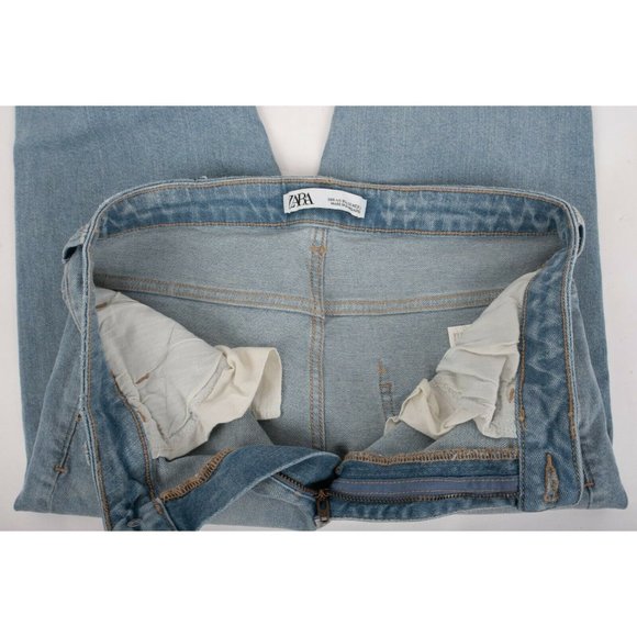 Zara Womens Denim Jeans EU 40 US 8 High Rise Skinny Light Blue 8228/221 NWT - Picture 7 of 8